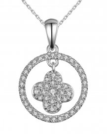 CLOVER STYLE ROUND DIAMOND PENDANT (TP1818)