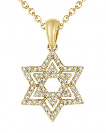 JEWISH STAR DIAMOND PENDANT (TP1819)