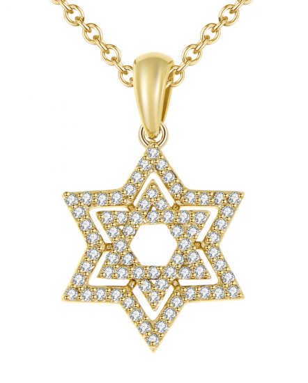 JEWISH STAR DIAMOND PENDANT (TP1819)