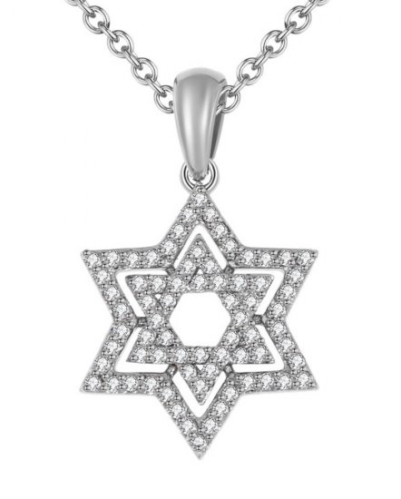 JEWISH STAR DIAMOND PENDANT (TP1819)