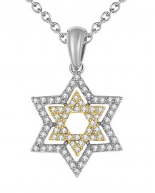 JEWISH STAR DIAMOND PENDANT (TP1819)