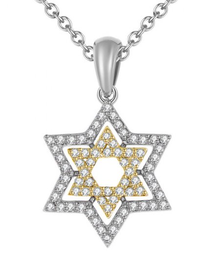 JEWISH STAR DIAMOND PENDANT (TP1819)