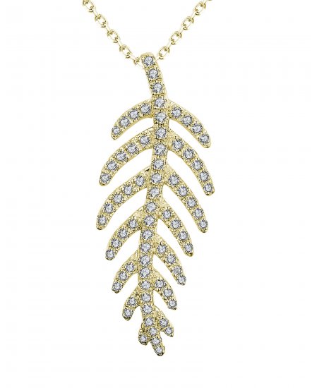 LEAF STYLE DIAMOND PENDANT (TP1822)