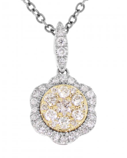 FLORAL STYLE DIAMOND PENDANT (TP1839)