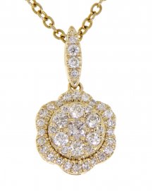 FLORAL STYLE DIAMOND PENDANT (TP1839)