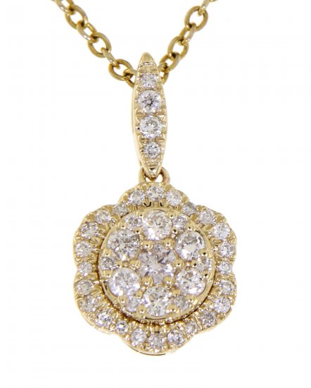 FLORAL STYLE DIAMOND PENDANT (TP1839)