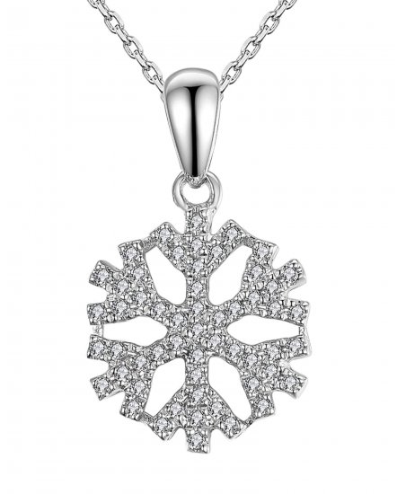 SNOW FLAKE STYLE DIAMOND PENDANT (TP1842)