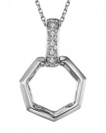 HEXAGON STYLE DIAMOND PENDANT (TP1844)