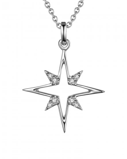 NORTH STAR STYLE DIAMOND PENDANT (TP1856)