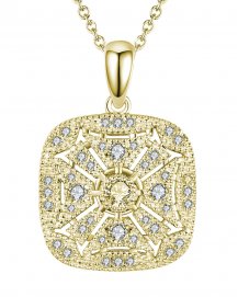 SQUARE SHAPE DIAMOND PENDANT (TP1884)