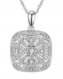 SQUARE SHAPE DIAMOND PENDANT (TP1884)