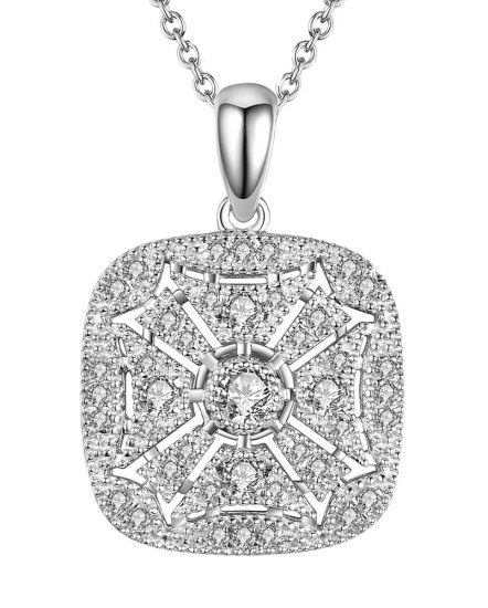 SQUARE SHAPE DIAMOND PENDANT (TP1884)