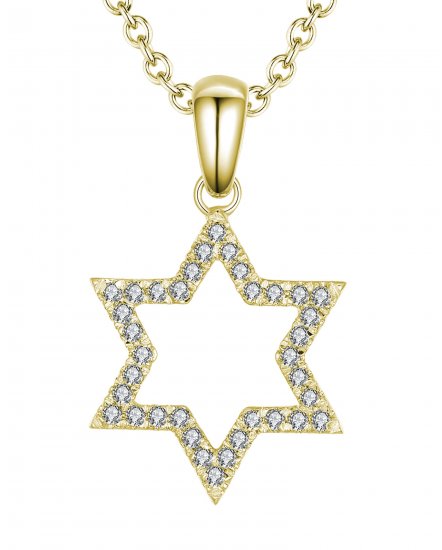 JEWISH STAR DIAMOND PENDANT (TP1887)