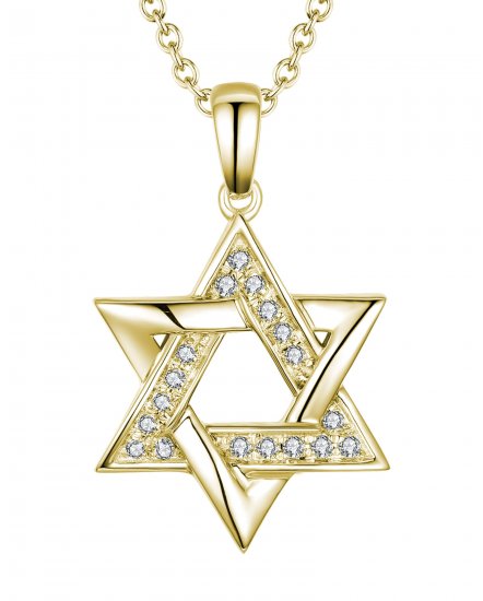 JEWISH STAR DIAMOND PENDANT (TP1906)