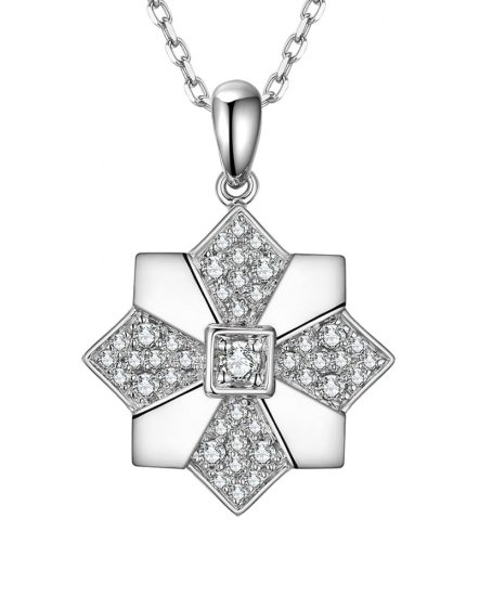 UNIQUE RECTANGLE DIAMOND PENDANT (TP1941)