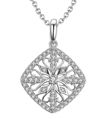 RHOMBUS STYLE DIAMOND PENDANT (TP1989)