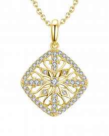RHOMBUS STYLE DIAMOND PENDANT (TP1989)