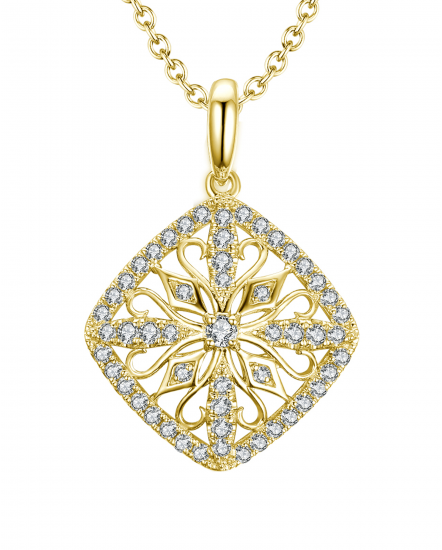 RHOMBUS STYLE DIAMOND PENDANT (TP1989)