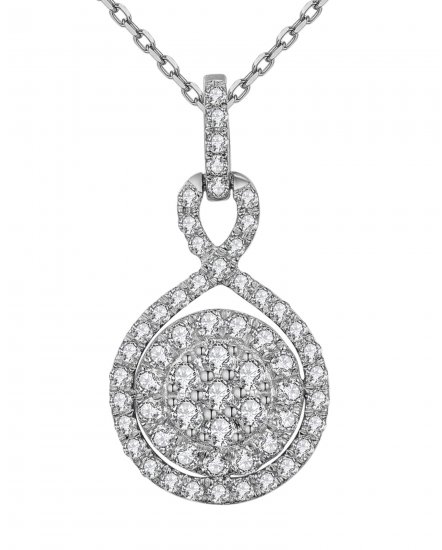 ROUND CLUSTER DIAMOND PENDANT (TP2053)