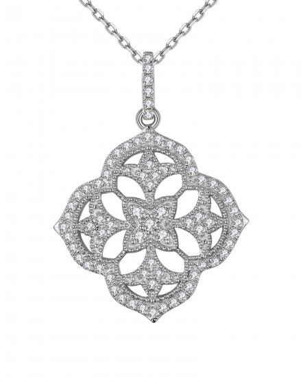 FLORAL STYLE DIAMOND PENDANT (TP2088)