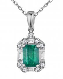 EMERALD CUT DIAMOND PENDANT (TP2124)