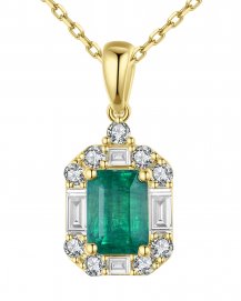 EMERALD CUT DIAMOND PENDANT (TP2124)