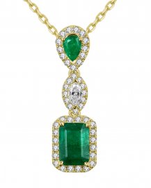 EMERALD CUT DIAMOND PENDANT (TP2125)