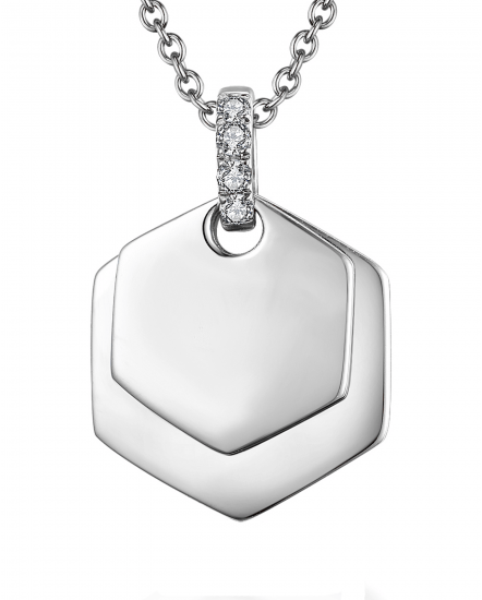 HEXAGON STYLE DIAMOND PENDANT (TP2166)