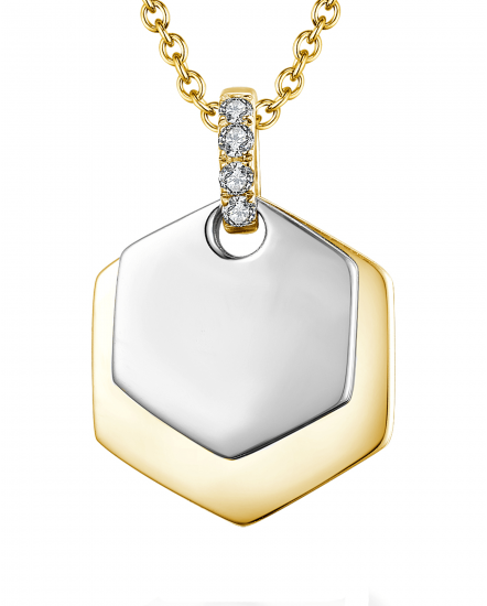 HEXAGON STYLE DIAMOND PENDANT (TP2166)