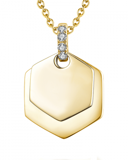 HEXAGON STYLE DIAMOND PENDANT (TP2166)