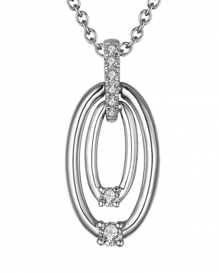 OVAL STYLE DIAMOND PENDANT (TP2192)