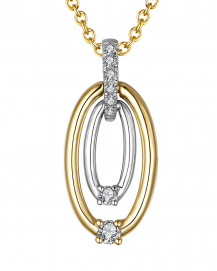 OVAL STYLE DIAMOND PENDANT (TP2192)