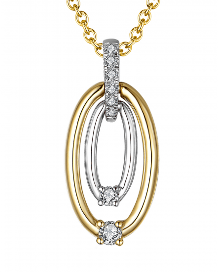 OVAL STYLE DIAMOND PENDANT (TP2192)