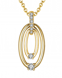 OVAL STYLE DIAMOND PENDANT (TP2192)