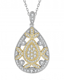 PEAR STYLE DIAMOND PENDANT (TP2210)