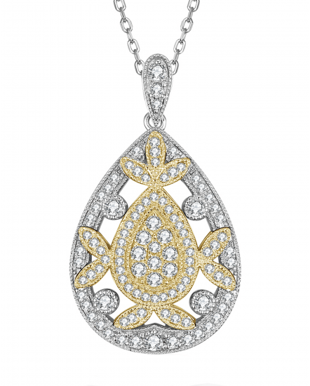PEAR STYLE DIAMOND PENDANT (TP2210)