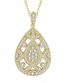 PEAR STYLE DIAMOND PENDANT (TP2210)