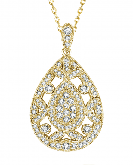 PEAR STYLE DIAMOND PENDANT (TP2210)