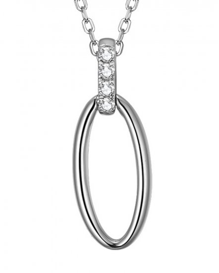 OVAL STYLE DIAMOND PENDANT (TP2213)