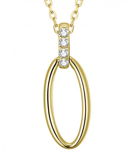 OVAL STYLE DIAMOND PENDANT (TP2213)