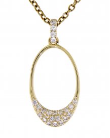 OVAL STYLE DIAMOND PENDANT (TP2238)