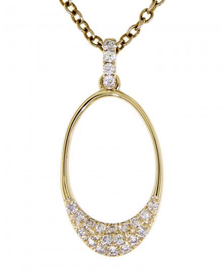 OVAL STYLE DIAMOND PENDANT (TP2238)