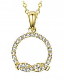 KNOT STYLE  ROUND DIAMOND PENDANT (TP2241)
