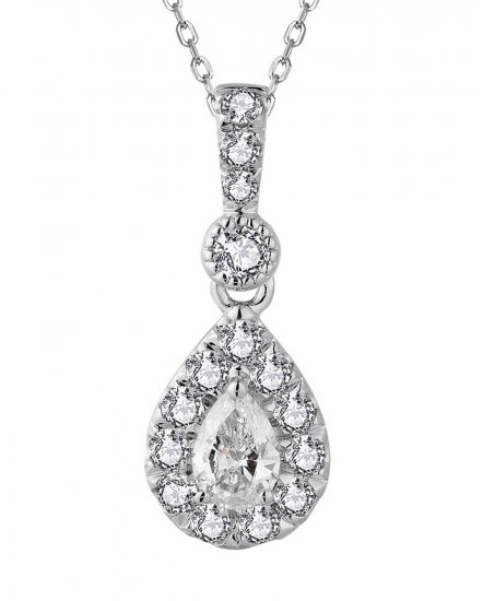 PEAR DIAMOND PENDANT (TP2266)