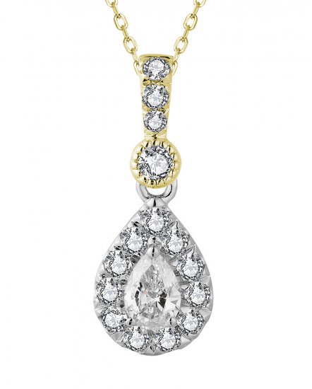 PEAR DIAMOND PENDANT (TP2266)