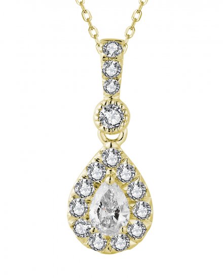PEAR DIAMOND PENDANT (TP2266)