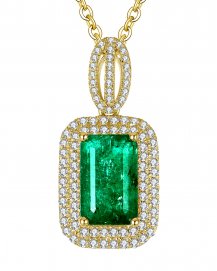 EMERALD CUT DIAMOND PENDANT (TP2278)