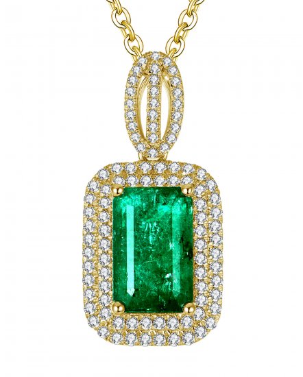 EMERALD CUT DIAMOND PENDANT (TP2278)