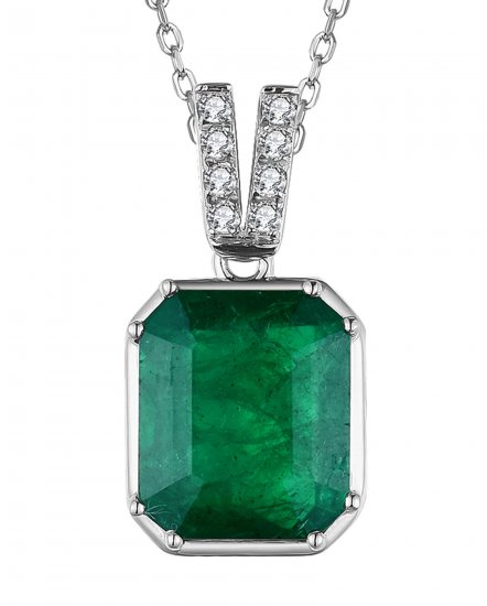 EMERALD CUT DIAMOND PENDANT (TP2279)