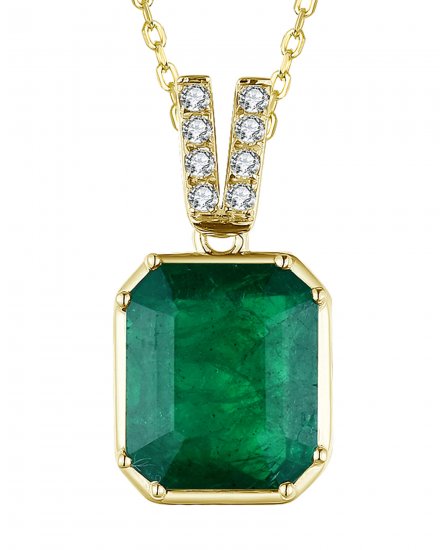EMERALD CUT DIAMOND PENDANT (TP2279)